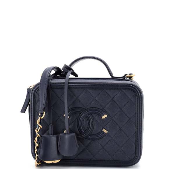 Chanel Tops - Chanel Filigree Vanity Case Quilted #205655C40B